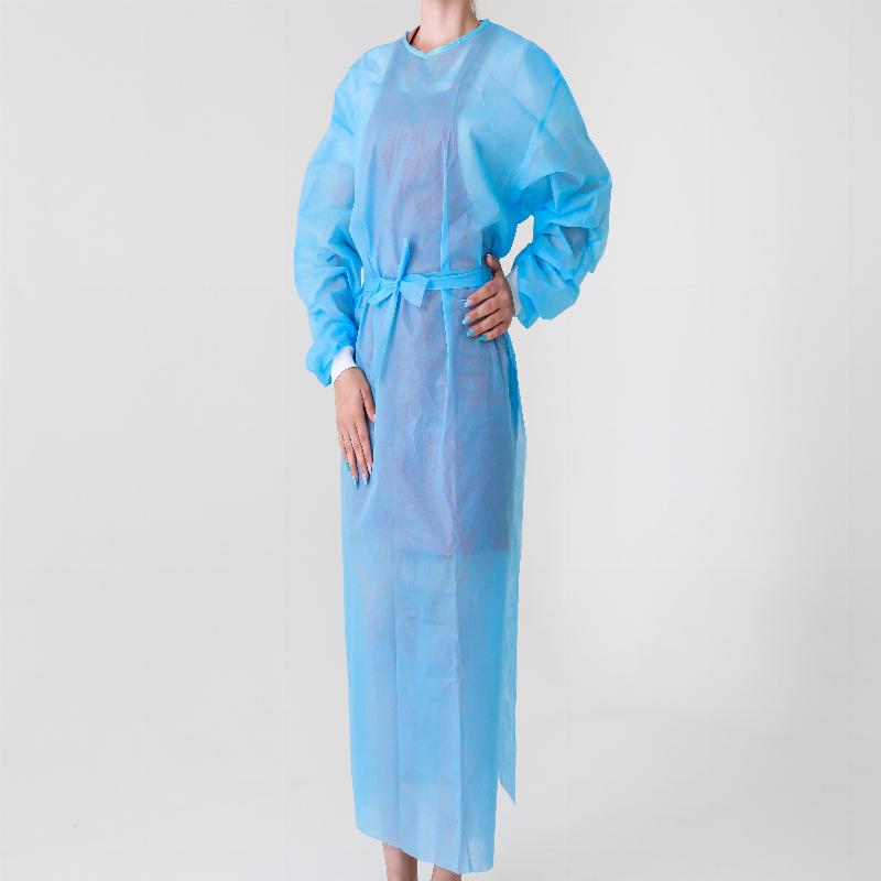 Халат медичний (хірургічний) на зав`язках рукав з манжетою (розмір 50-52 (L))ТМ "СНЕЖКА" (спанбонд 20г/м2) нестерильний